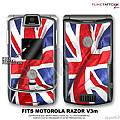 Motorola Razor (Razr) V3m Skin Union Jack WraptorSkinz Kit by TuneTattooz