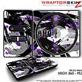 DJ Hero Skin Abstract 02 Purple fit XBOX 360 and PS3 DJ Heros