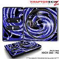DJ Hero Skin Alecias Swirl 02 Blue fit XBOX 360 and PS3 DJ Heros