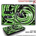 DJ Hero Skin Alecias Swirl 02 Green fit XBOX 360 and PS3 DJ Heros