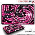 DJ Hero Skin Alecias Swirl 02 Hot Pink fit XBOX 360 and PS3 DJ Heros