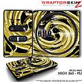 DJ Hero Skin Alecias Swirl 02 Yellow fit XBOX 360 and PS3 DJ Heros