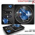 DJ Hero Skin Barbwire Heart Blue fit XBOX 360 and PS3 DJ Heros