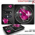DJ Hero Skin Barbwire Heart Hot Pink fit XBOX 360 and PS3 DJ Heros
