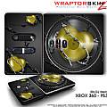 DJ Hero Skin Barbwire Heart Yellow fit XBOX 360 and PS3 DJ Heros