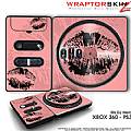 DJ Hero Skin Big Kiss Lips Black on Pink fit XBOX 360 and PS3 DJ Heros