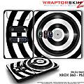 DJ Hero Skin Bullseye Black and White fit XBOX 360 and PS3 DJ Heros