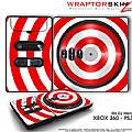 DJ Hero Skin Bullseye Red and White fit XBOX 360 and PS3 DJ Heros