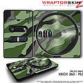 DJ Hero Skin Camouflage Green fit XBOX 360 and PS3 DJ Heros
