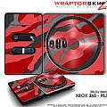 DJ Hero Skin Camouflage Red fit XBOX 360 and PS3 DJ Heros