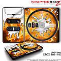 DJ Hero Skin Chrome Drip on Fire fit XBOX 360 and PS3 DJ Heros