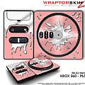 DJ Hero Skin Chrome Drip on Pink fit XBOX 360 and PS3 DJ Heros