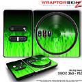DJ Hero Skin Fire Green fit XBOX 360 and PS3 DJ Heros