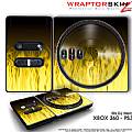 DJ Hero Skin Fire Yellow fit XBOX 360 and PS3 DJ Heros