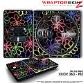 DJ Hero Skin Kearas Flowers on Black fit XBOX 360 and PS3 DJ Heros