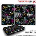 DJ Hero Skin Kearas Peace Signs on Black fit XBOX 360 and PS3 DJ Heros