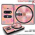 DJ Hero Skin Kearas Peace Signs on Pink fit XBOX 360 and PS3 DJ Heros