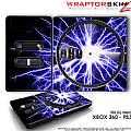 DJ Hero Skin Lightning Blue fit XBOX 360 and PS3 DJ Heros