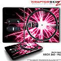 DJ Hero Skin Lightning Pink fit XBOX 360 and PS3 DJ Heros