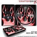 DJ Hero Skin Metal Flames Red fit XBOX 360 and PS3 DJ Heros