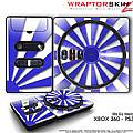 DJ Hero Skin Rising Sun Blue fit XBOX 360 and PS3 DJ Heros