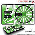 DJ Hero Skin Rising Sun Green fit XBOX 360 and PS3 DJ Heros