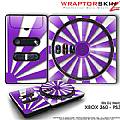 DJ Hero Skin Rising Sun Purple fit XBOX 360 and PS3 DJ Heros