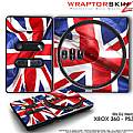 DJ Hero Skin Union Jack 01 fit XBOX 360 and PS3 DJ Heros