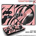 DJ Hero Skin Zebra Stripes Pink fit XBOX 360 and PS3 DJ Heros