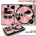DJ Hero Skin Lots Of Dots Pink on Pink fit XBOX 360 and PS3 DJ Heros