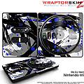 DJ Hero Skin Abstract 02 Blue fits Nintendo Wii DJ Heros