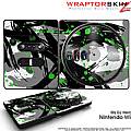 DJ Hero Skin Abstract 02 Green fits Nintendo Wii DJ Heros