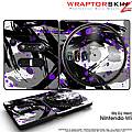 DJ Hero Skin Abstract 02 Purple fits Nintendo Wii DJ Heros