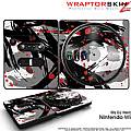 DJ Hero Skin Abstract 02 Red fits Nintendo Wii DJ Heros