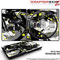 DJ Hero Skin Abstract 02 Yellow fits Nintendo Wii DJ Heros