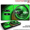 DJ Hero Skin Alecias Swirl 01 Green fits Nintendo Wii DJ Heros