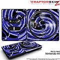 DJ Hero Skin Alecias Swirl 02 Blue fits Nintendo Wii DJ Heros