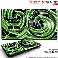 DJ Hero Skin Alecias Swirl 02 Green fits Nintendo Wii DJ Heros