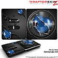 DJ Hero Skin Barbwire Heart Blue fits Nintendo Wii DJ Heros