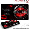 DJ Hero Skin Big Kiss Lips Red on Black fits Nintendo Wii DJ Heros
