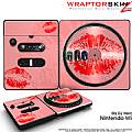 DJ Hero Skin Big Kiss Lips Red on Pink fits Nintendo Wii DJ Heros