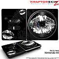 DJ Hero Skin Big Kiss Lips White on Black fits Nintendo Wii DJ Heros