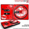 DJ Hero Skin Big Kiss Lips White on Red fits Nintendo Wii DJ Heros