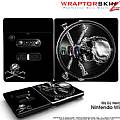 DJ Hero Skin Chrome Skulls on Black fits Nintendo Wii DJ Heros