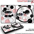 DJ Hero Skin Lots Of Dots Pink on White fits Nintendo Wii DJ Heros