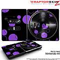 DJ Hero Skin Lots Of Dots Purple on Black fits Nintendo Wii DJ Heros