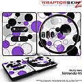 DJ Hero Skin Lots Of Dots Purple on White fits Nintendo Wii DJ Heros
