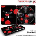 DJ Hero Skin Lots Of Dots Red on Black fits Nintendo Wii DJ Heros