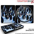 DJ Hero Skin Metal Flames Blue fits Nintendo Wii DJ Heros