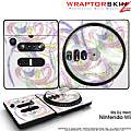 DJ Hero Skin Neon Swoosh on White fits Nintendo Wii DJ Heros